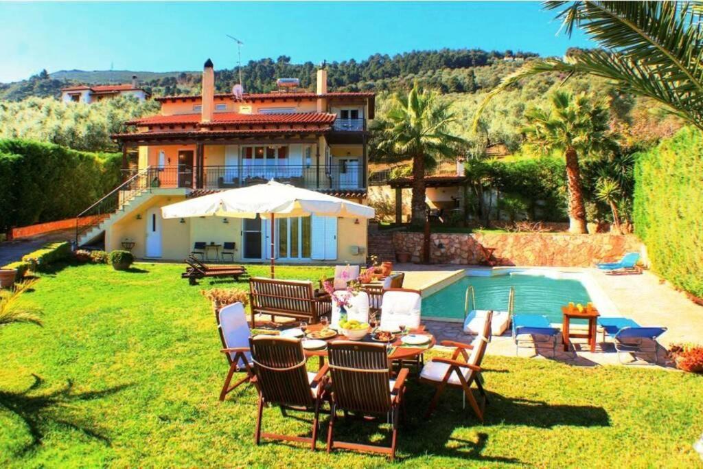 Platanos Estate Villa Akrata Bagian luar foto